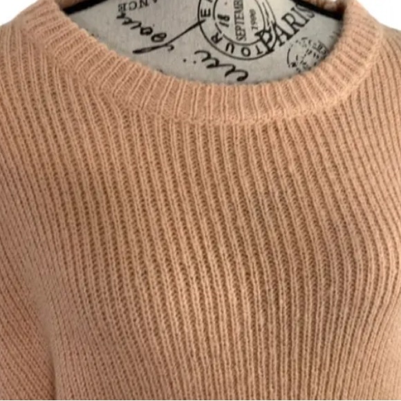 Blue B Collection Crew Neck Leopard Sweater Oversized Wool Blend Women's M/L - Picture 3 of 12